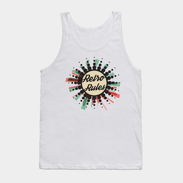 ☻ RETRO rules ☻ retro color pallete / retro style sticker ✔ Tank Top by Naumovski